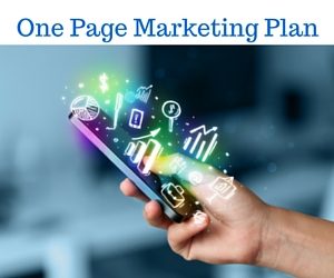 One Page Marketing Plan